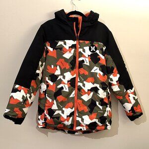 HURLEY Snow / Snowboarding Jacket Boys Youth size Large size 14/16 Camo block.